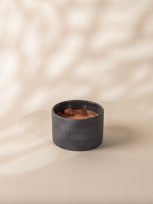 LoYA Coffee Candle with Frankincense oil - 450g - LoŸA