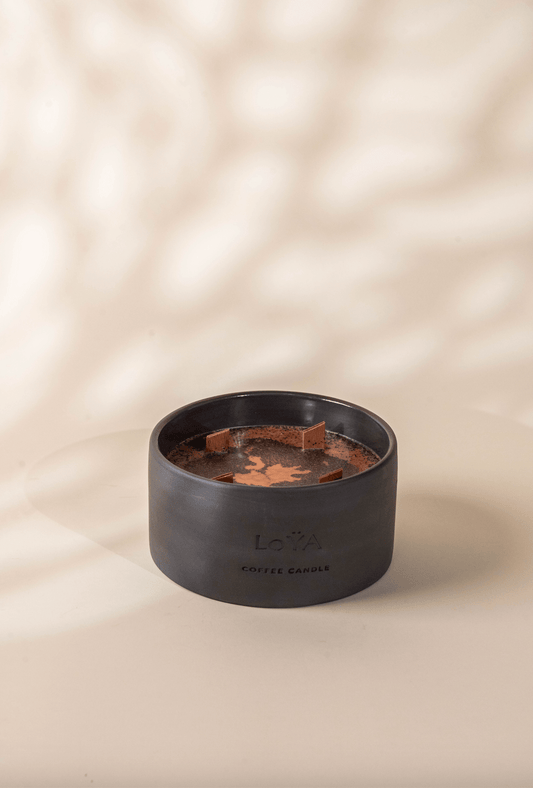LoYA Coffee Candle with Frankincense oil - 850g - LoŸA