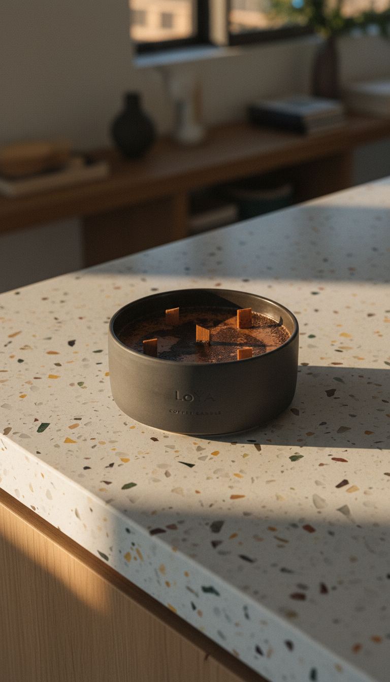 LoYA Coffee Candle with Frankincense oil - 1500g