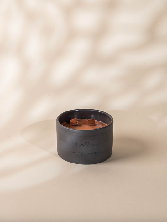 LoYA Coffee Candle with Frankincense oil - 450g