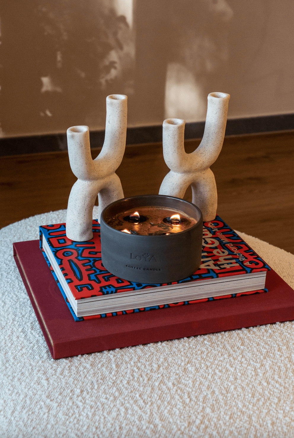 LoYA Coffee Candle with Frankincense oil - 850g - LoŸA 